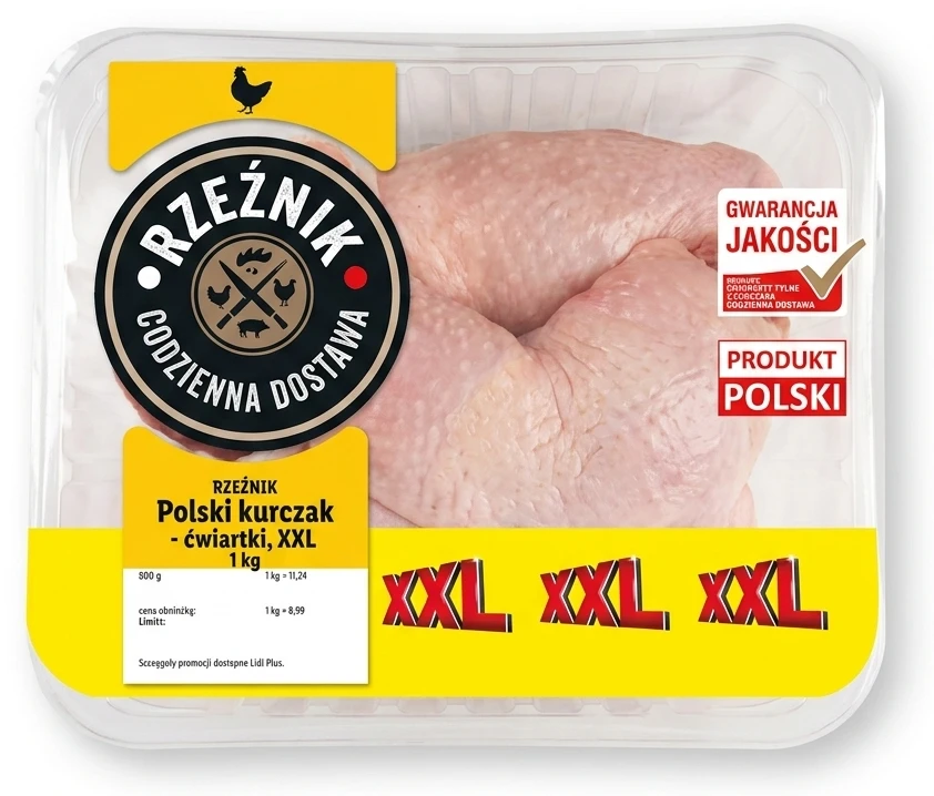 RZEŹNIK Polski kurczak - ćwiartki, XXL