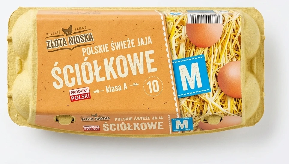 Wszystkie jaja z chowu ściółkowego Złota Nioska