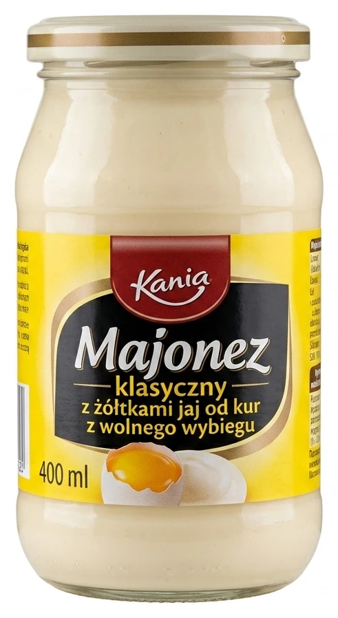Kania Majonez klasyczny z żółtkami jaj od kur z wolnego wybiegu