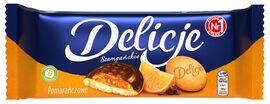 Delicje Szampańskie Biszkopty z galaretką pomarańczową oblewane czekoladą 147 g