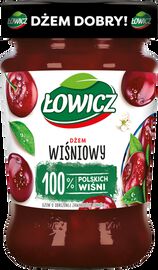 Łowicz Dżem wiśniowy o obniżonej zawartości cukrów 280 g