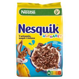 Nestlé Nesquik Alphabet Zbożowe literki o smaku czekoladowym 275 g