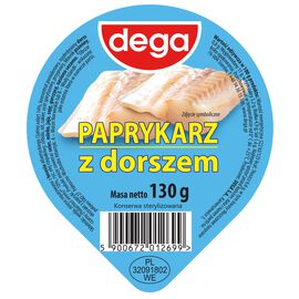 Dega Paprykarz z dorszem 130 g