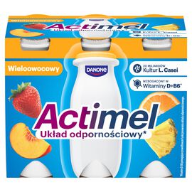 Actimel Napój jogurtowy o smaku wieloowocowym (6 x 100 g) 600 g