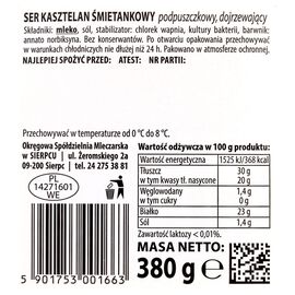 Sierpc Ser Kasztelan śmietankowy 380 g