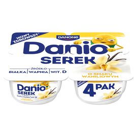 Danio Serek o smaku waniliowym (4 x 130 g) 520 g