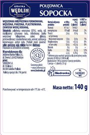 Kraina Wędlin Polędwica sopocka plastry 140 g