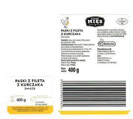 Kraina Mięs Paski z fileta kurczaka świeże 400 g