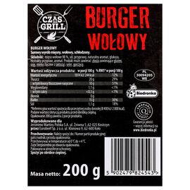 Czas na grill Burger wołowy 200 g