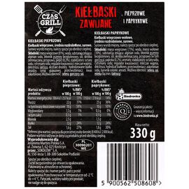 Czas na Grill Kiełbaski zawijane pieprzowe i paprykowe 330 g