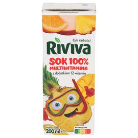 Riviva Sok 100 % multiwitamina 200 ml