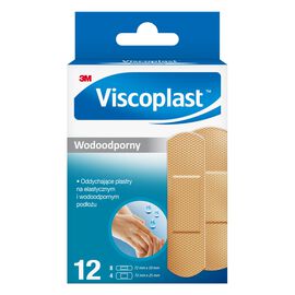 Viscoplast Plastry Wodoodporne 3 rozmiary 12 szt.