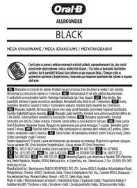 Oral-B Szczoteczka do zębów Allrounder Black 3 szt.
