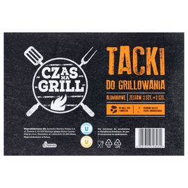 Czas Na Grill Tacki do grillowania aluminiowe 3 szt. + 3 szt.