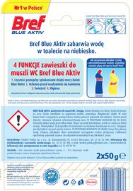 Bref Color Aktiv Zawieszka do WC eukaliptus 2x50 g