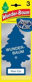 Wunder-Baum New Car Odświeżacz powietrza Choinka zapachowa 3-pak.