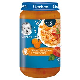Gerber Risotto z indykiem i warzywami dla dzieci po 12 miesiącu 250 g