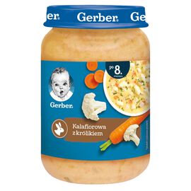 Gerber Zupka kalafiorowa z królikiem po 8 miesiącu 190 g
