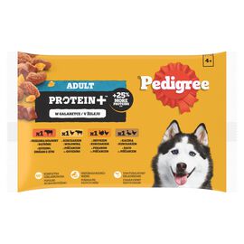 Pedigree Adult Protein+ Mokra karma dla dorosłych psów w galaretce 340 g (4 x 85 g)