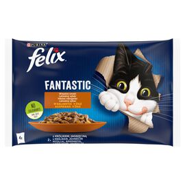 Felix Fantastic Karma dla kotów w galaretce z królikiem jagnięciną (4 x 85 g) 340 g