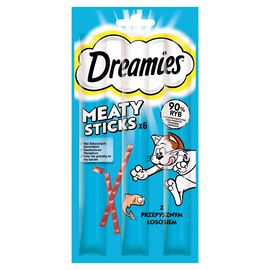 Dreamies Meaty Sticks Karma uzupełniająca dla kotów z łososiem (6 x 5 g) 30 g