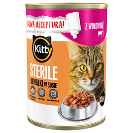 Kitty Karma pełnoporcjowa dla dorosłych kotów po sterylizacji z wołowiną 415 g