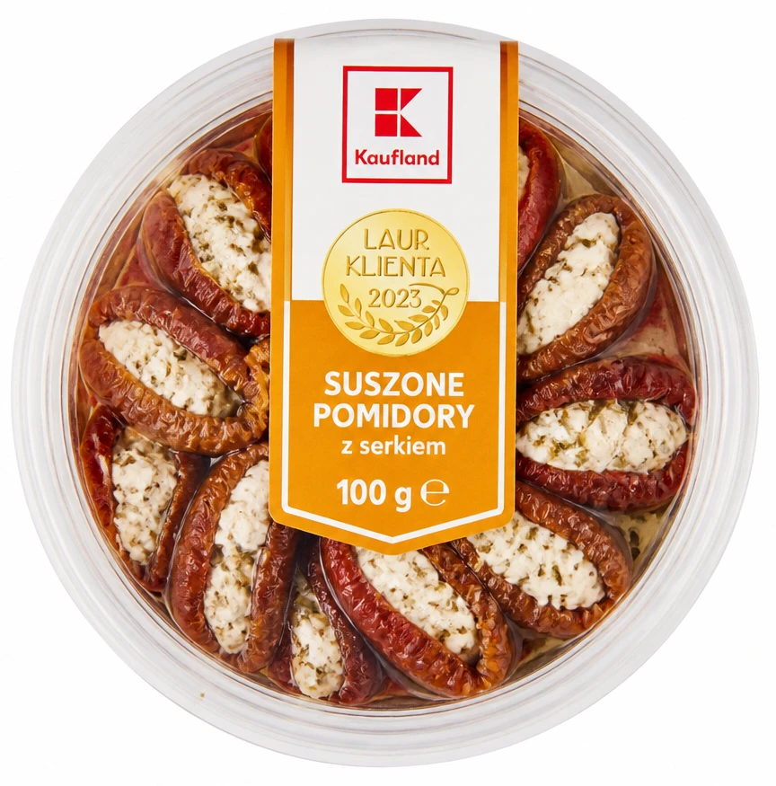 Suszone pomidory z serkiem