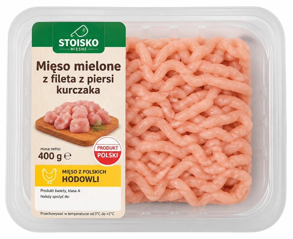 Mięso mielone z fileta z piersi kurczaka