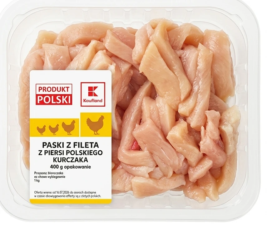 Paski z fileta z piersi polskiego kurczaka