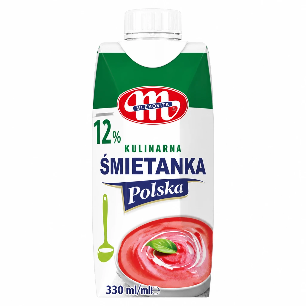 Śmietanka UHT 12% kulinarna Polska Mlekovita 330ml