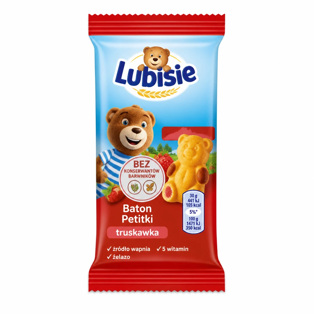 Baton Petitki Lubisie truskawka 30g