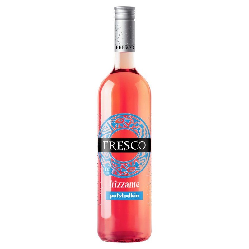 Wino różowe półsłodkie lekko musujące  Fresco 750 ml