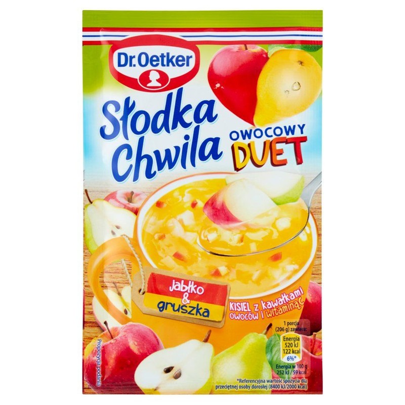 Słodka chwila kisiel owocowy duet jabłko & gruszka  Dr.Oetker 31.5 g