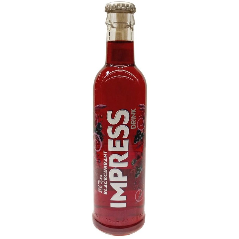 Drink Black Currant alk. 4.4% obj. Impress 250 ml