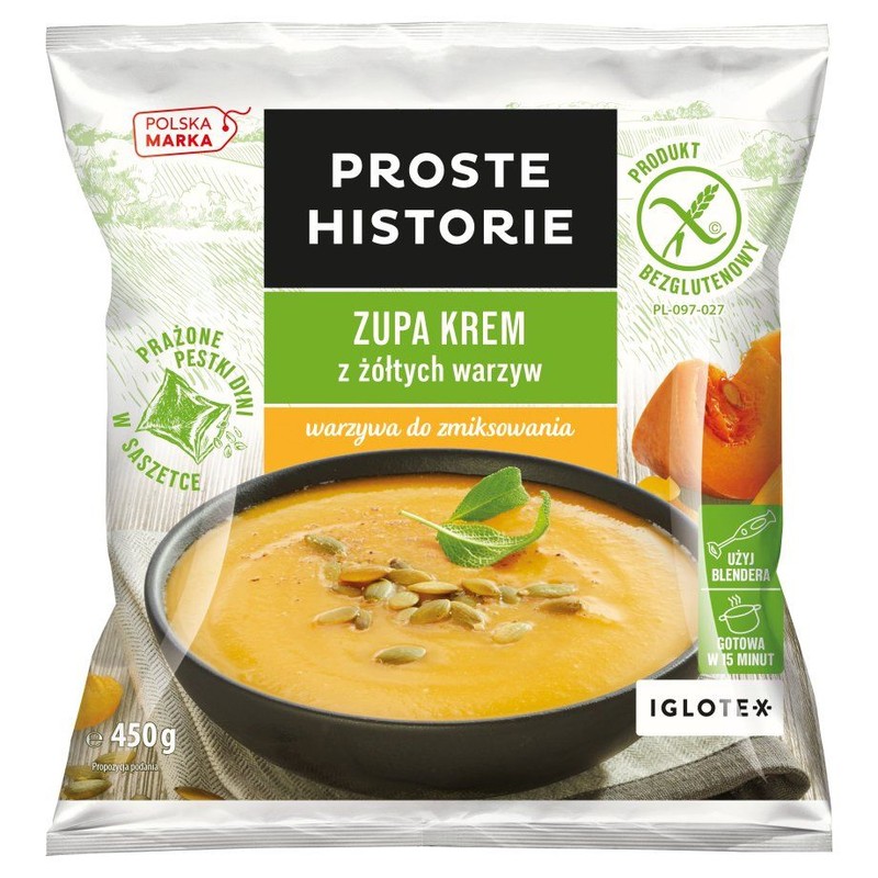 Zupa krem z żółtych warzyw - bezglutenowa Proste Historie 450 g