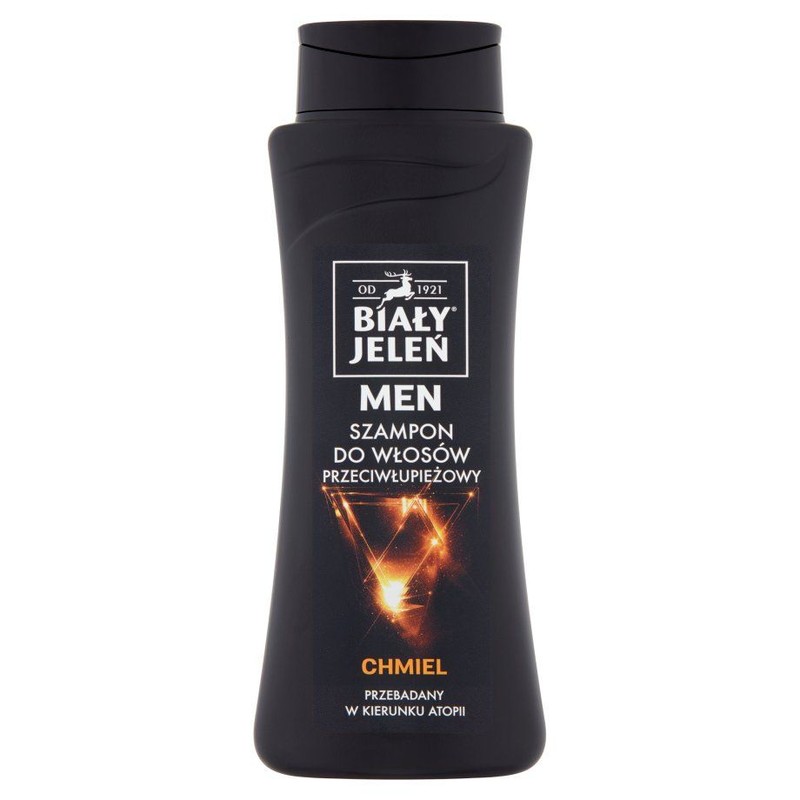 Men Szampon do włosów przeciwłupieżowy chmiel Biały Jeleń 300 ml