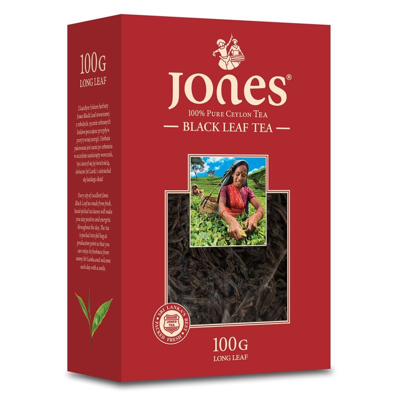 Herbata czarna liściasta Ceylon Jones 100 g