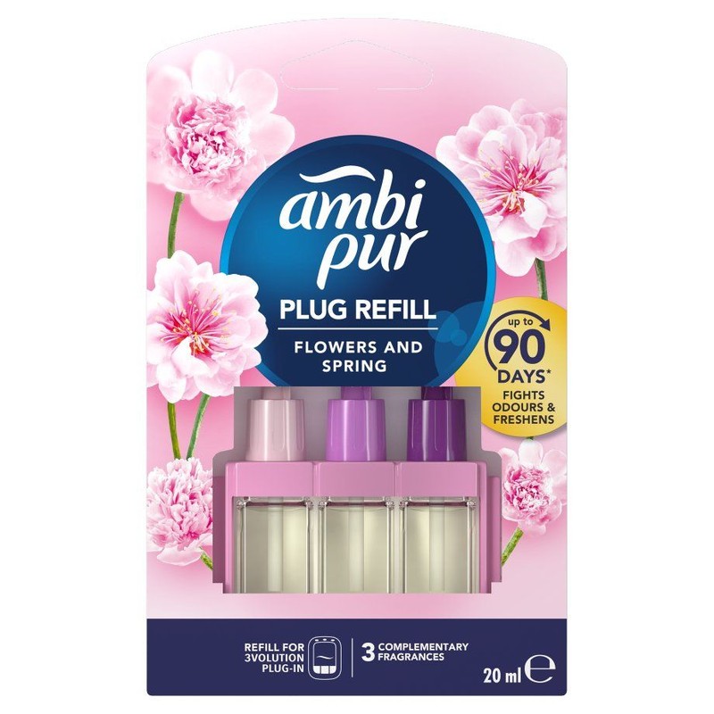 Wkład do odświeżacza powietrza 3Volution Flowers & Spring Ambi Pur 20 ml