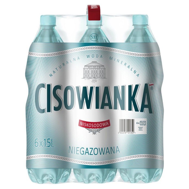 Woda niegazowana Cisowianka 6 x 1,5 l