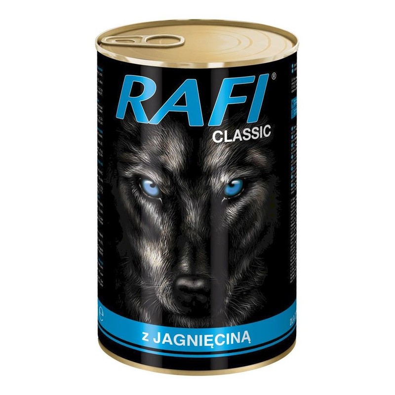 Karma mokra dla psów z jagnięciną    Rafi 1240 g