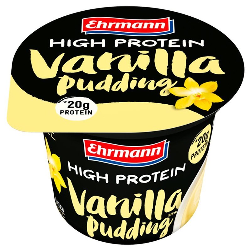 Puding o smaku waniliowym z wysoką zawartością białka Ehrmann 200 g