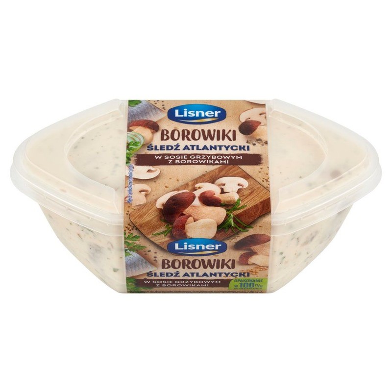 Filety śledziowe w sosie grzybowym z borowikami Lisner 280 g