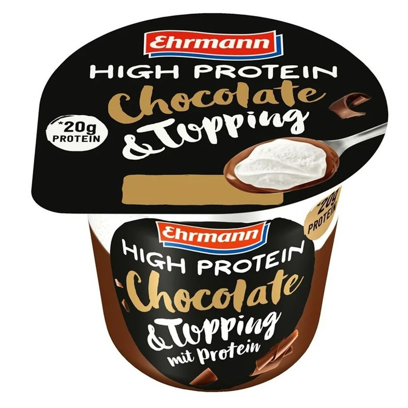 High Protein Pudding czekoladowy z dużą zawartością protein Ehrmann 200 g