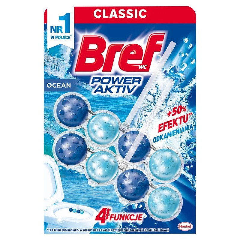 Zawieszka myjąco-zapachowa ocean do muszli WC Bref 2 x 50 g