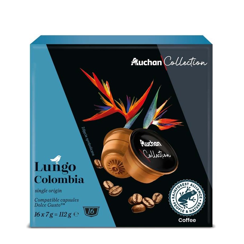 Kawa Lungo Colombia Auchan Collection  16 kapsułek