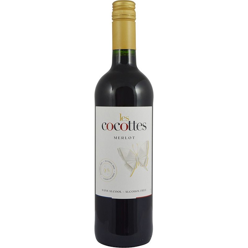 Wino czerwone Merlot bezalkoholowe Les Cocottes 750 ml