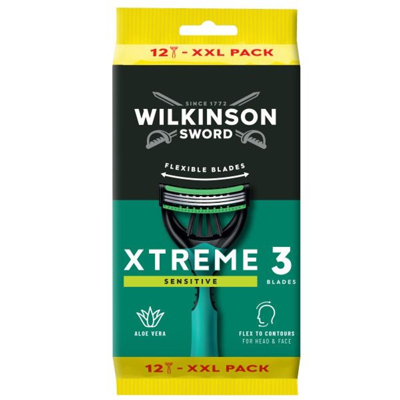 Wkład do maszynki do golenia Xtreme3 Sensitive Wilkinson Sword 12 sztuk
