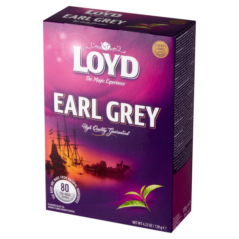 Herbata czarna ekspresowa aromatyzowana Loyd 80 torebek