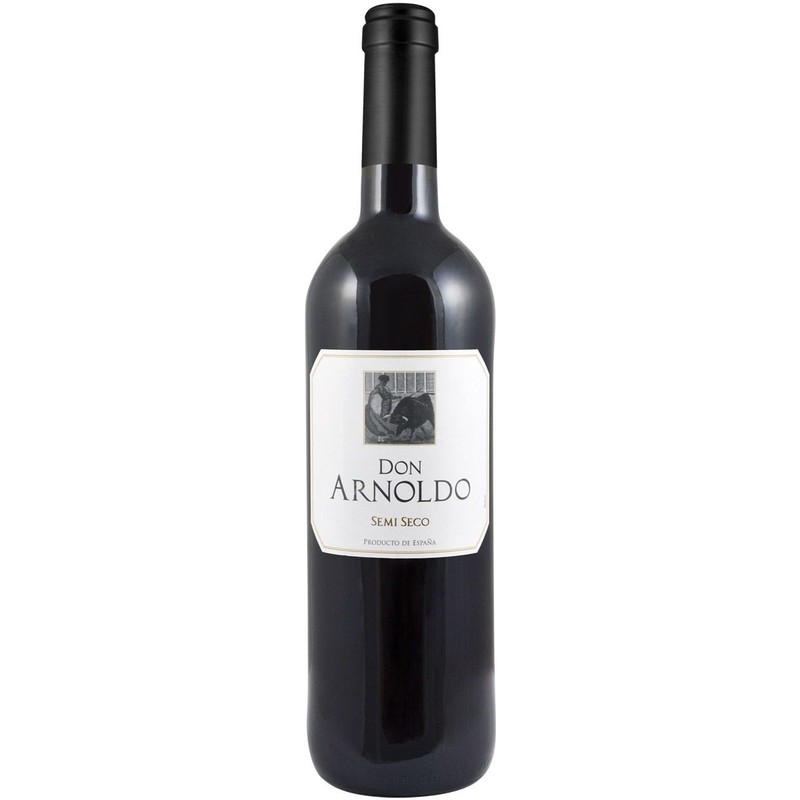 Wino hiszpańskie czerwone półwytrawne Tinto Semi Seco 11,0%  alk. Don Arnoldo 750 ml