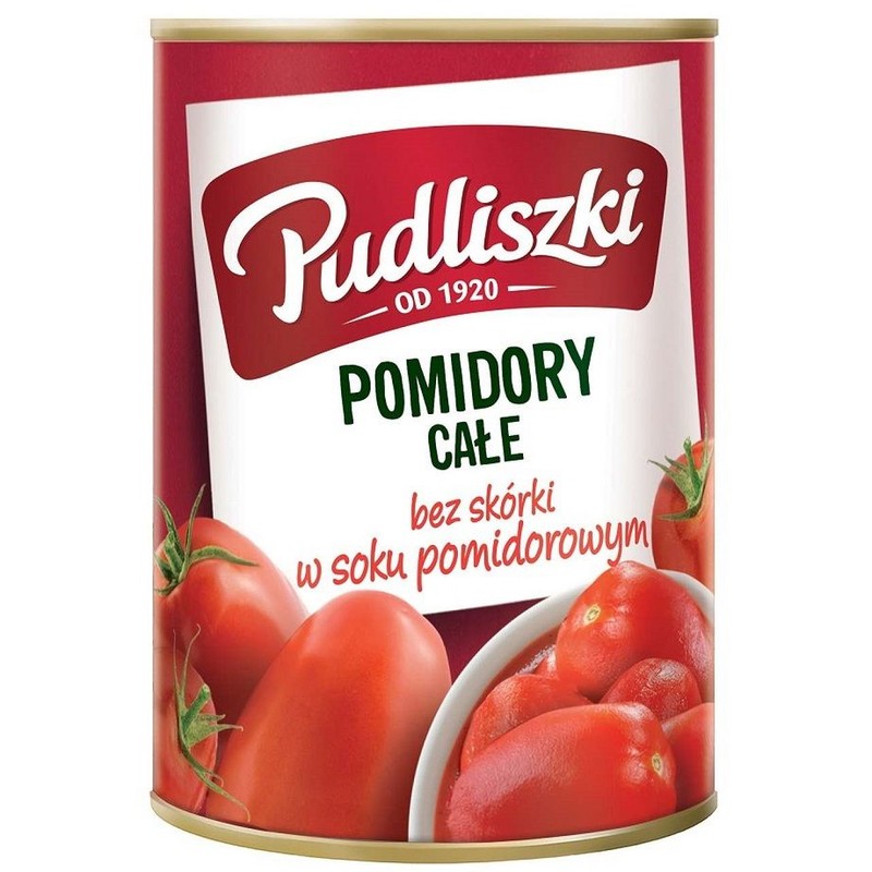 Pomidory całe bez skórki w sosie Pudliszki 400 g